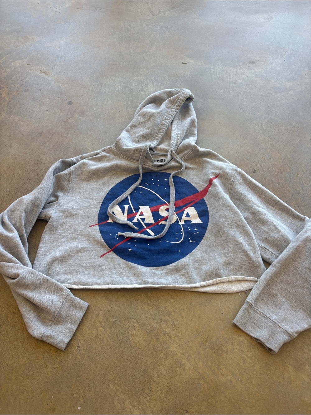 ⭐️5 for $20⭐️ NASA Cropped Gray Hoodie Sweater - Gray